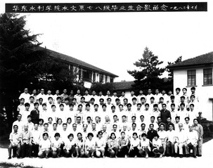 1982年7月华东水利足球投注平台足投78级合影