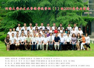 2009届体育博彩平台足投院资环专业本科1班毕业留念